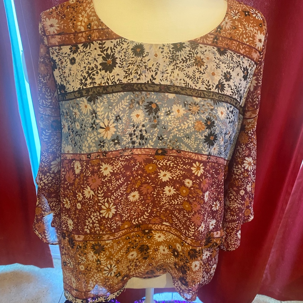 Floral Print Women's Top